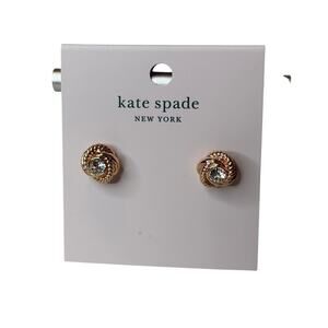 Kate Spade Infinity & Beyond Knot Studs  Rose Gold Earrings